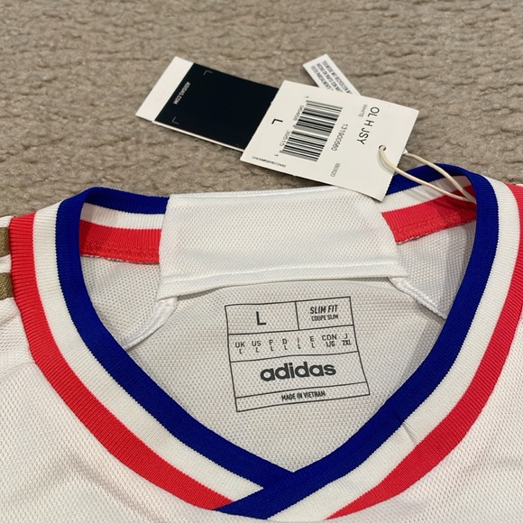Men's adidas Lyon Home Jersey 23/24 men size L NWT - Picture 2 of 6